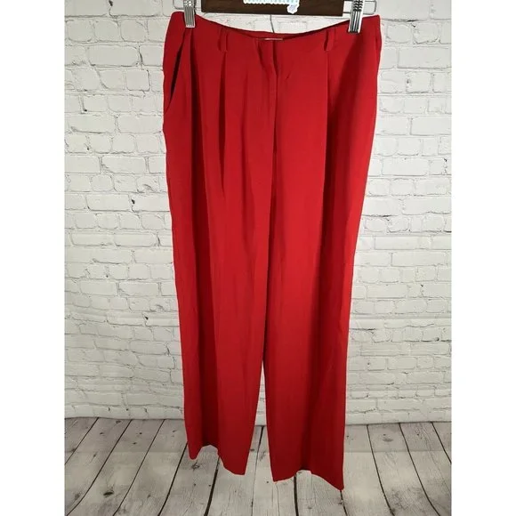 ann taylor holiday dresses Lenny High Waist Burgundy Pleated Dress Pants – Ivory Rose Boutique